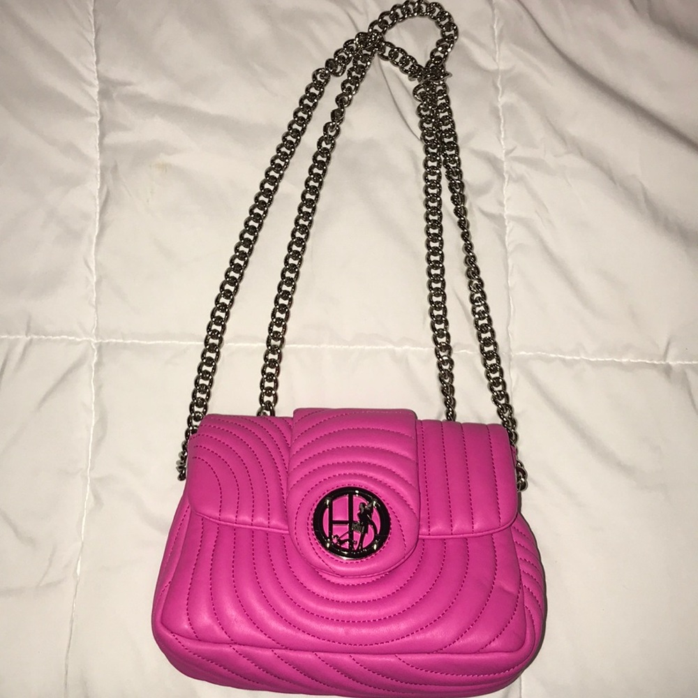 Hot pink leather HENRI BENDEL PURSE